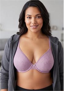 Lilac Soft Lace Underwired Bra